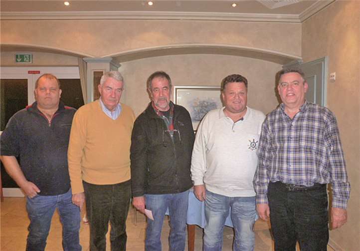 Vereinsvorstand (v.l.): André Lehmann, Reinhard Roßdeutscher, Richard Wiens, Alois Faßbender, Manfred Krüger.privat