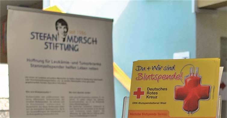Vereint gegen Leukämie: Das DRK und die Stefan-Morsch-Stiftung. privat