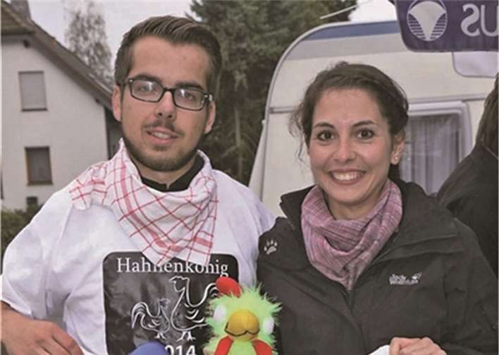 Verena Wirfs und David Koll bildeten im Jahr 2014 das Hahnekönigspaar. privat