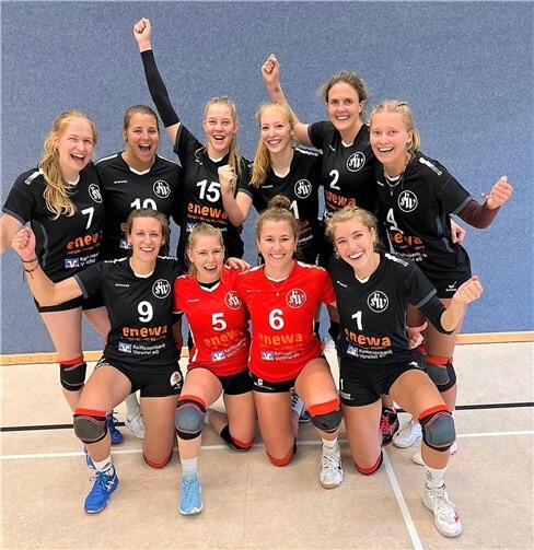 Vergangenen Sonntag feierten die Drachenländer Volleys beim Gastspiel in Dormagen ihren zweiten Sieg. Foto: privat