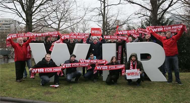 Verhandlungsauftakt der Mittelgruppe in Darmstadt. Foto: IG Metall