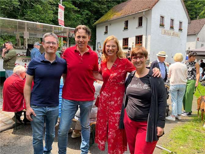 Bätzing-Lichtenthäler für Sayner Verkehrsthemen sensibilisiert Verkehrsattraktivität und -sicherheit waren Thema. Foto: privat