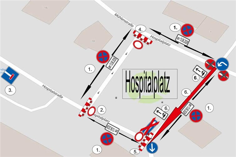 Verkehrsführung am 13.06.2026