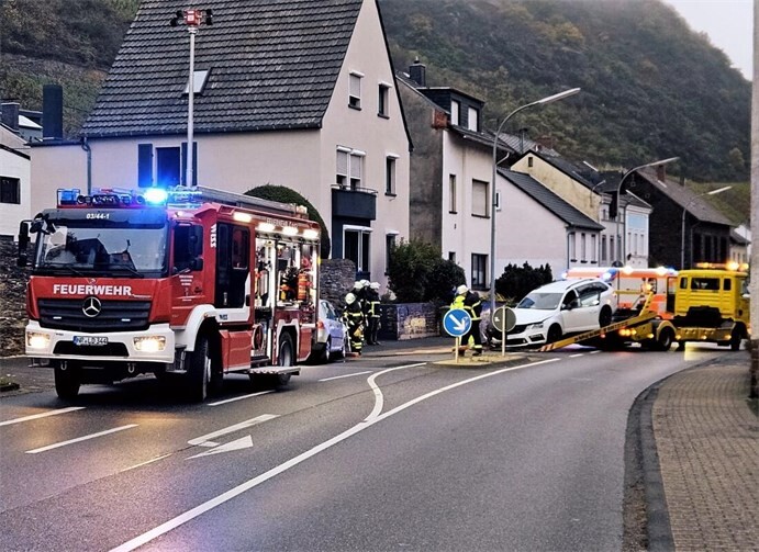 Verkehrsunfall Leutesdorf.