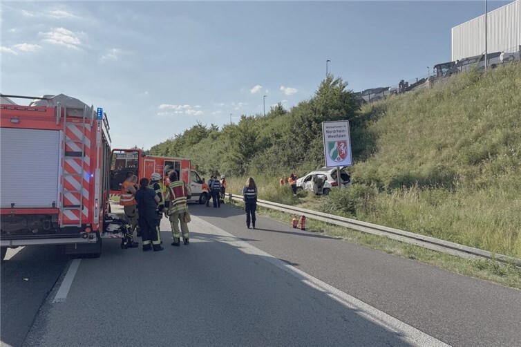 Verkehrsunfall auf der A3 am Mittwochnachmittag