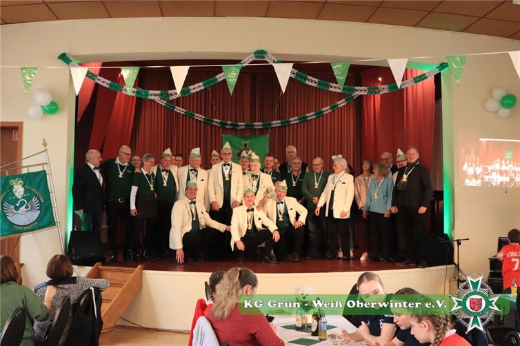 Verleihung des KG-Sessionsordens. Foto: KG Grün-Weiß