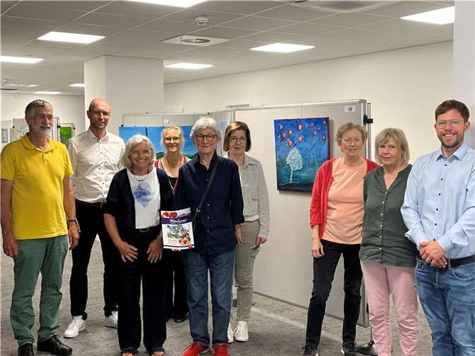 Vernissage in Montabaur: Kunstwerke zugunsten des ambulanten Hospizvereins ausgestellt. Quelle: Hospizverein Westerwald
