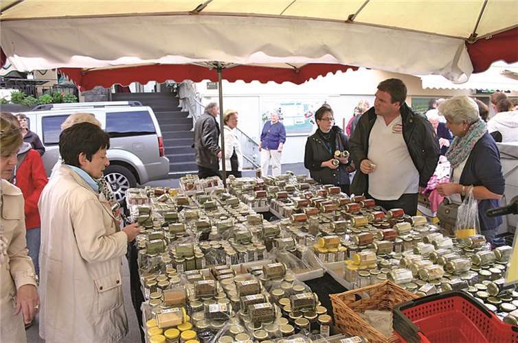 Verschiedene Gewürze gab es an diesem Verkaufsstand zu entdecken.RÜ
