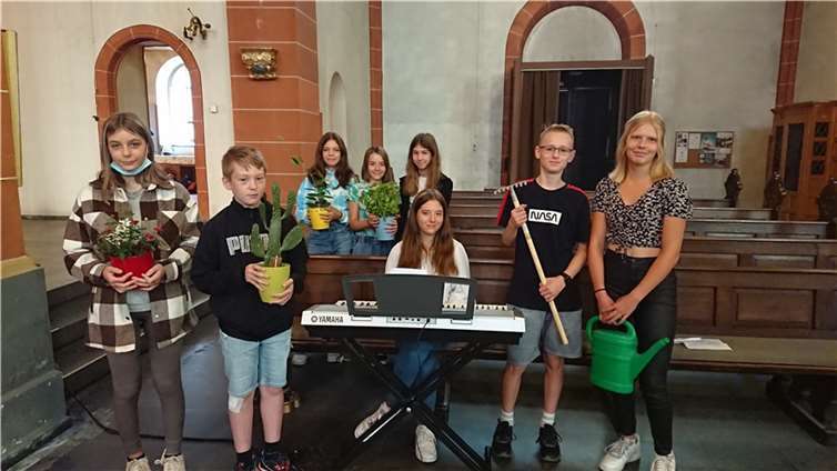 Verschiedene Pflanzen wurden präsentiert.  Foto: IGS Polch