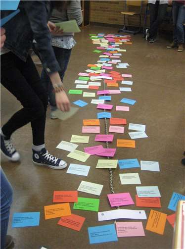 Verschiedene Spiele und Aktivitäten lockern die Gesprächssituation auf. Foto: privat