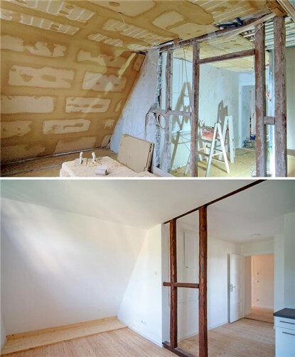 Versierte Heimwerker können einen Innenausbau mit Lehm-Klimaplatten zum Heizen und Kühlen selbst in die Hand nehmen.