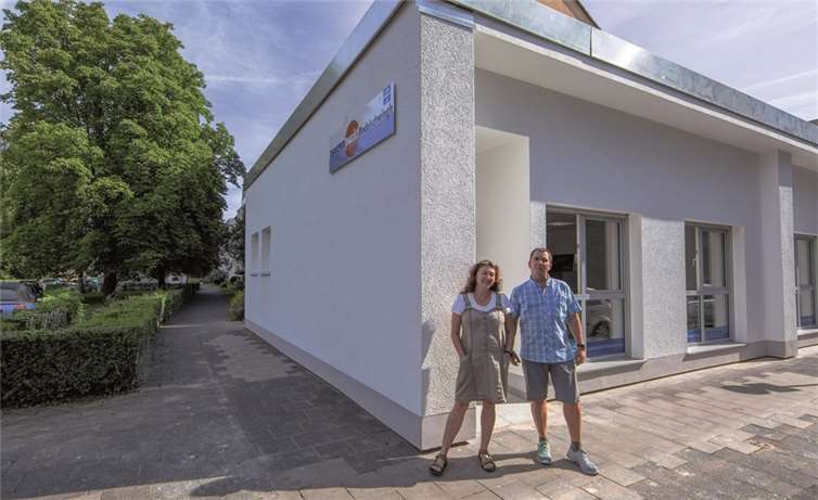 Vertraute Beratungskräfte in neuer Umgebung: Gisela Schäfer und Thomas Denn vom Diakonischen Werk Koblenz. Tillmann Böhme