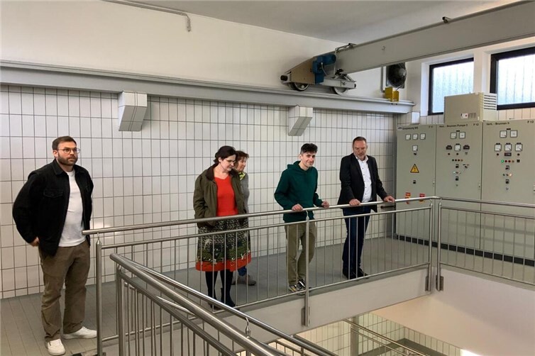 Vertreter der GRÜNEN Andernach und des Kreisvorstandes der GRÜNEN Mayen-Koblenz besuchen Wasserwerk Andernach