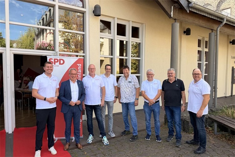 Vertreter der SPD Mendig mit Georg Maier, Vorsitzender der SPD Thüringen