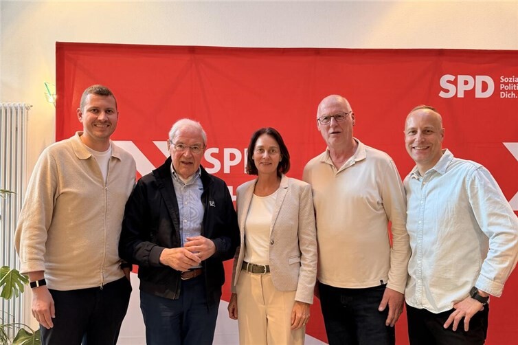 Vertreter der SPD Mendig mit Katarina Barley und Gregory Scholz