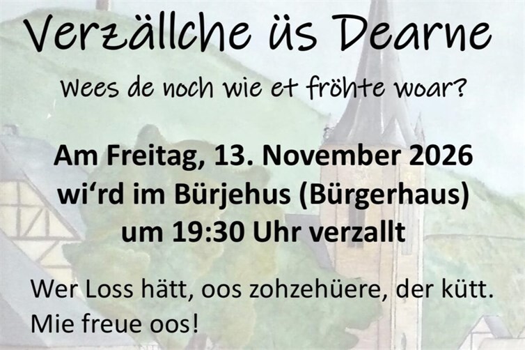 Verzällchesabend in Dernau