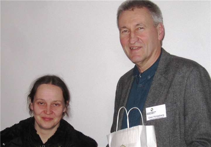 Veterinärin Ilonka Degenhardt mit Uwe Hüngsberg.Privat