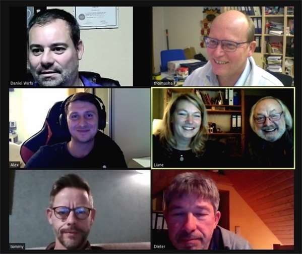 Via Bildschirm wurden die Beschlüsse diskutiert und gefasst.