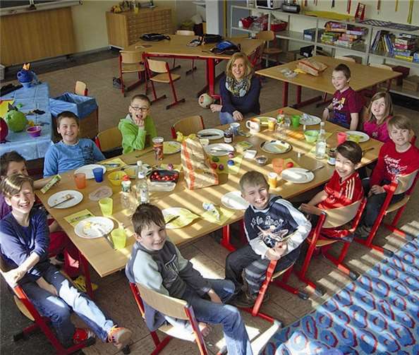 Viel Appetit hatten die Kinder beim gemeinsamen Frühstück.