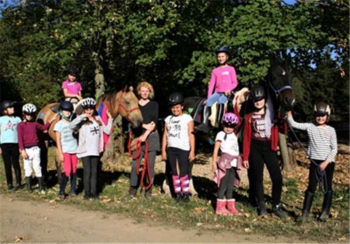 Viel Freude und Spaß hatten die Kinder beim Pferde-Projekt. privat