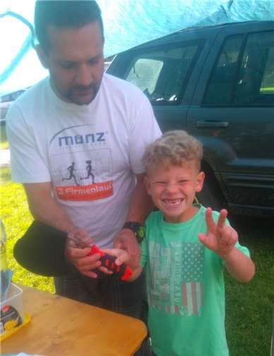 Viel Spaß bei Kindern und Vätern.