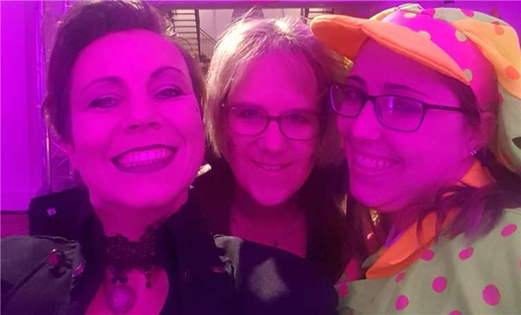 Viel Spaß bei der Trockensitzung hatten auch diese Ladies.