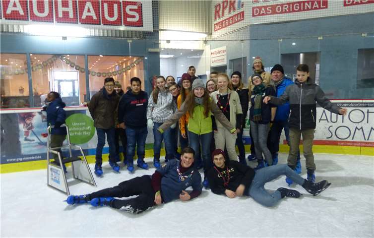 Viel Spaß hatte die Gruppe beim Eislaufen in Neuwied. Foto: privat