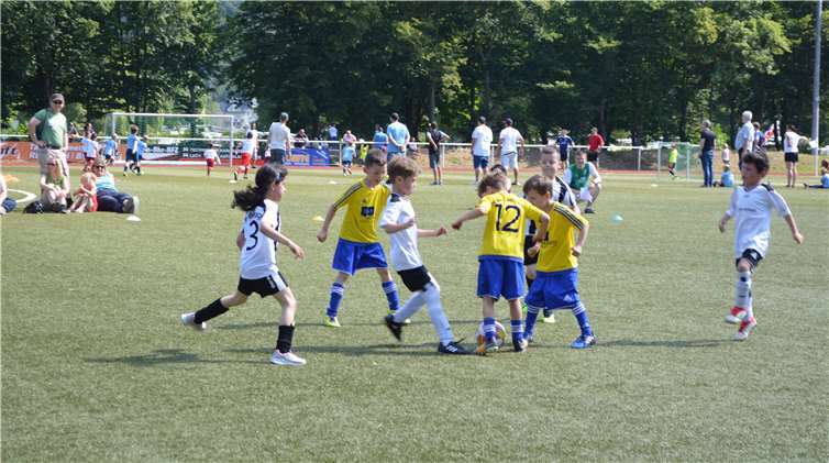 Viel Spaß hatten die Bambini bei ihremTurnier am Sonntagmorgen.