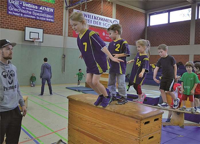 Viel Spaß hatten die Kinder auch beim spielerischen Turnen.