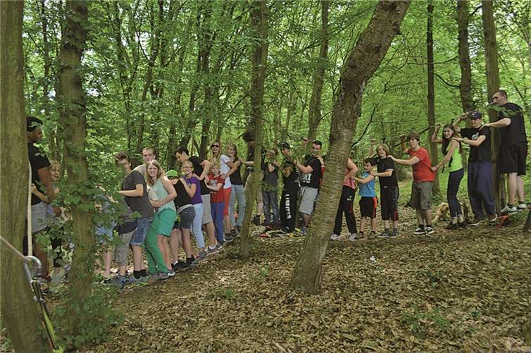 Viel Spaß hatten die Pfadfinder im Zeltlager auf dem Kreuzberg.  Privat