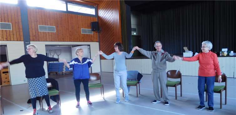Viel Spaß hatten die Seniorinnen und Senioren bei der letzten Bewegungsstunde.  privat