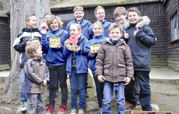 Viel Spaß hatten die jüngsten Gäste der Schützen. AB