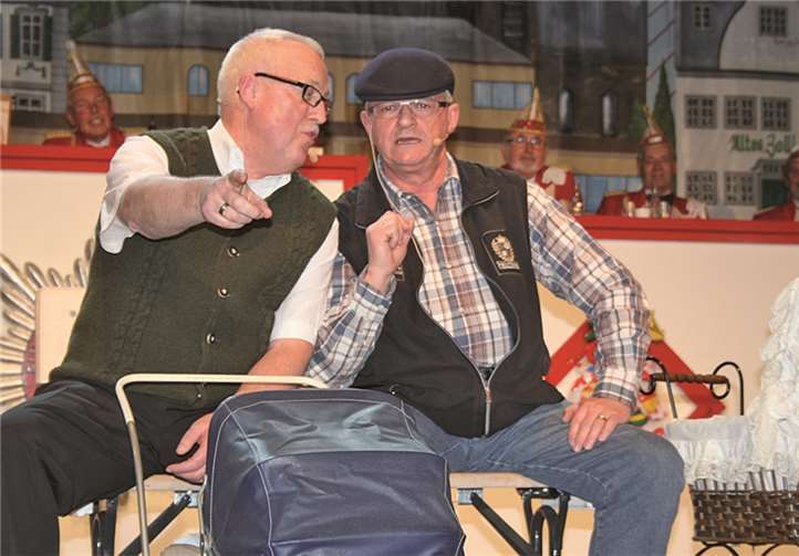 Viel Spaß mit dem Nachwuchs und noch mehr mit dem Publikum hatten die 2 Opas, Mini und Windi.