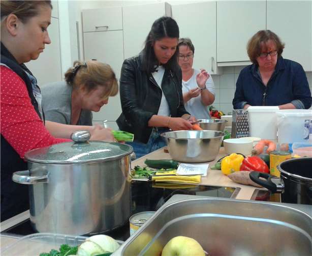 Viel frisches Gemüse stand an diesem Tag auf dem Speiseplan. Foto: privat