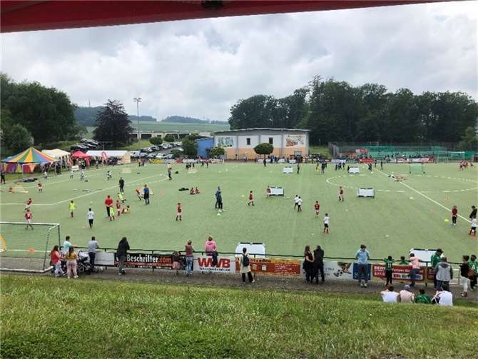 Viel los auf dem Spielfeld beim Pfingt-Cup in Ellingen.  Foto: privat
