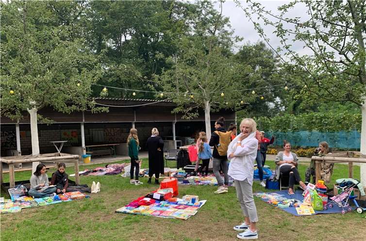 Viel los war in der Kinder-Ecke. Quellen: KG Blau-Weiß Moselweiß