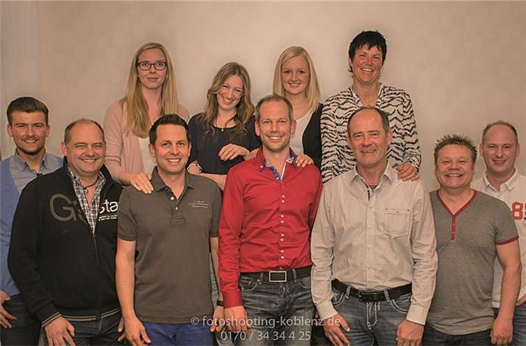 Viel vor für 2015: Die neuen und alten Vorstandsmitglieder der KA & KI Rot Weiß aus Dieblich. privat