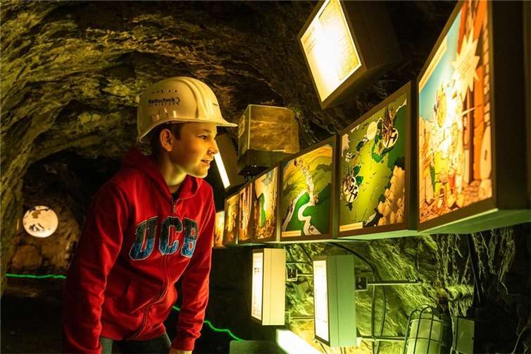 Viel zu entdecken für Groß und Klein gibt es im Deutschen Schieferbergwerk in Mayen.  Foto: Eifel Tourismus GmbH / Dominik Ketz
