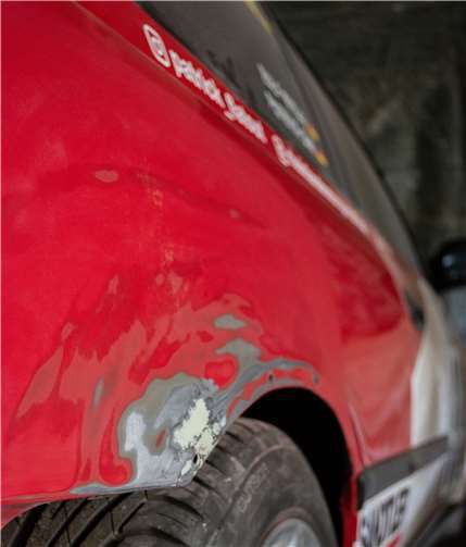 Viele Bleche mussten ersetzt werden.