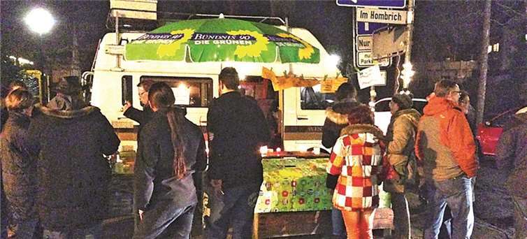 Viele Bürger beteiligten sich mit ihren Ideen beim „Feierabendzonentreff“ der Mayener Grünen.privat