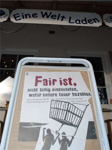 Viele Eine-Welt-Läden werden während der Aktion besucht.privat