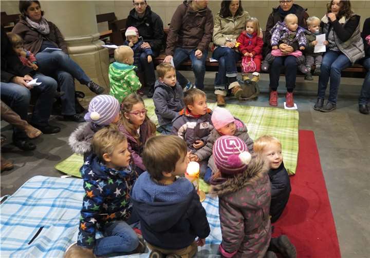 Viele Familien folgten der Einladung zum Krabbelgottesdienst.privat