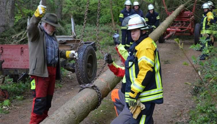 Viele Filmausschnitte der Feuerwehr werden gezeigt. privat