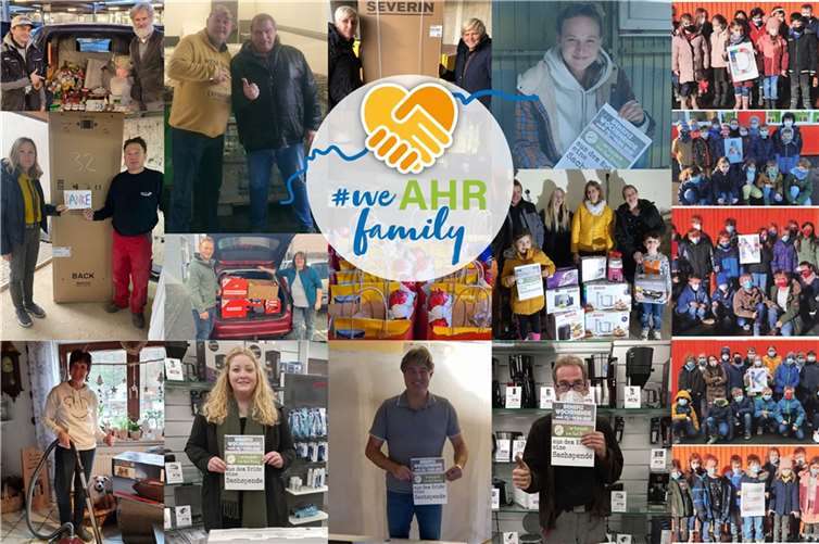 „Viele Geschädigte der Ahrflut profitierten in den vergangenen Monaten von den vom Kulturverein BREISIG.live gesammelten Spenden.“Fotos / Montage: Archiv von BREISIG.live e.V.