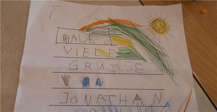 Viele Grüße senden auch die „Daheimgebliebenen“.