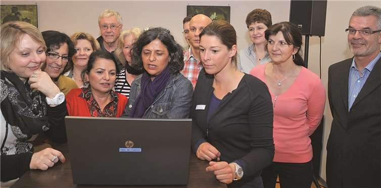 Viele Interessenten informierten sich über das neue Berufsqualifikationsfeststellungsgesetz.privat