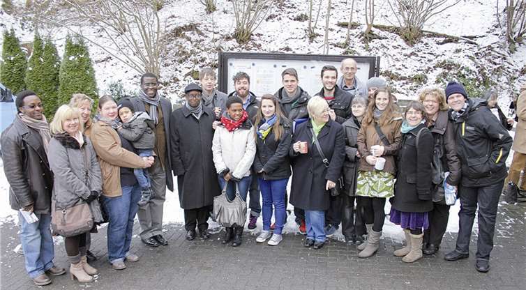 Ruandischer Bischof zu Besuch in Haus Wasserburg 