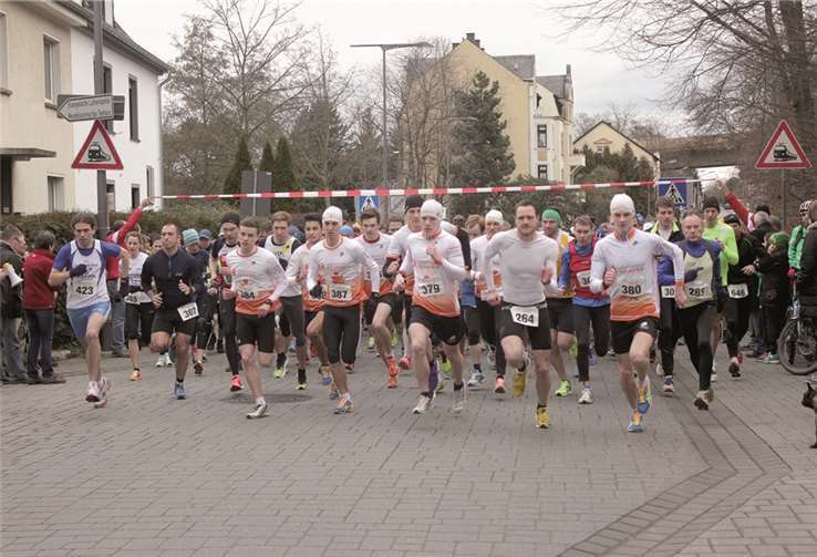 Viele Läufer nutzten den ersten regionalen Volkslauf zu Jahresbeginn zur ersten Leistungsüberprüfung.privat