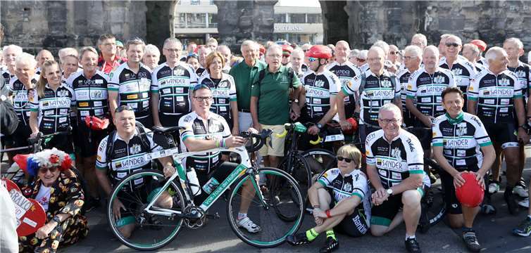 Viele Radler aus der Heimat fanden sich zusammen um für den guten Zweck in Trier zu radeln.Foto: privat