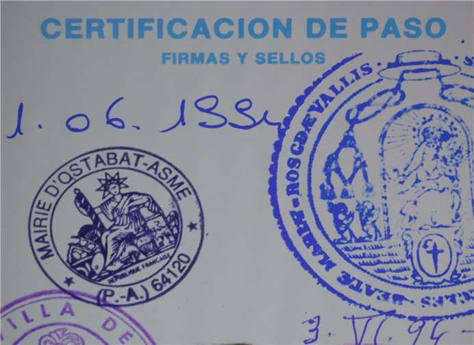 Viele Stempel zierten schließlich den Pilgerpass, der auf der Wanderung durch drei Länder Töpners ständiger Begleiter war.